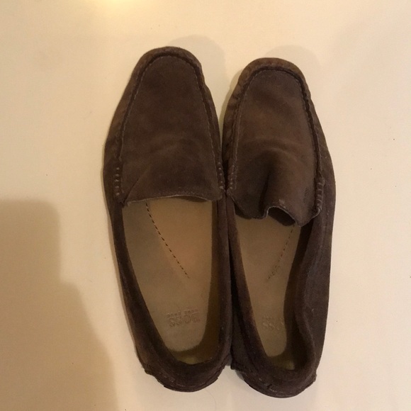 Hugo Boss brown suede loafers size 7 - Picture 2 of 5